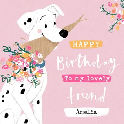 Disney 101 Dalmatians Lovely Friend Birthday Card