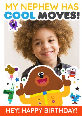 Hey Duggee Nephew birthday photo upload card