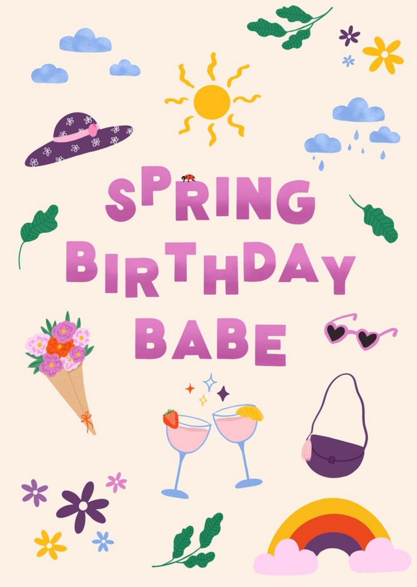 Moonpig Spring Birthday Babe Card