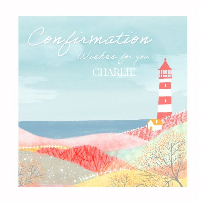 Millicent Venton Illustrated Lighthouse Confirmation Card