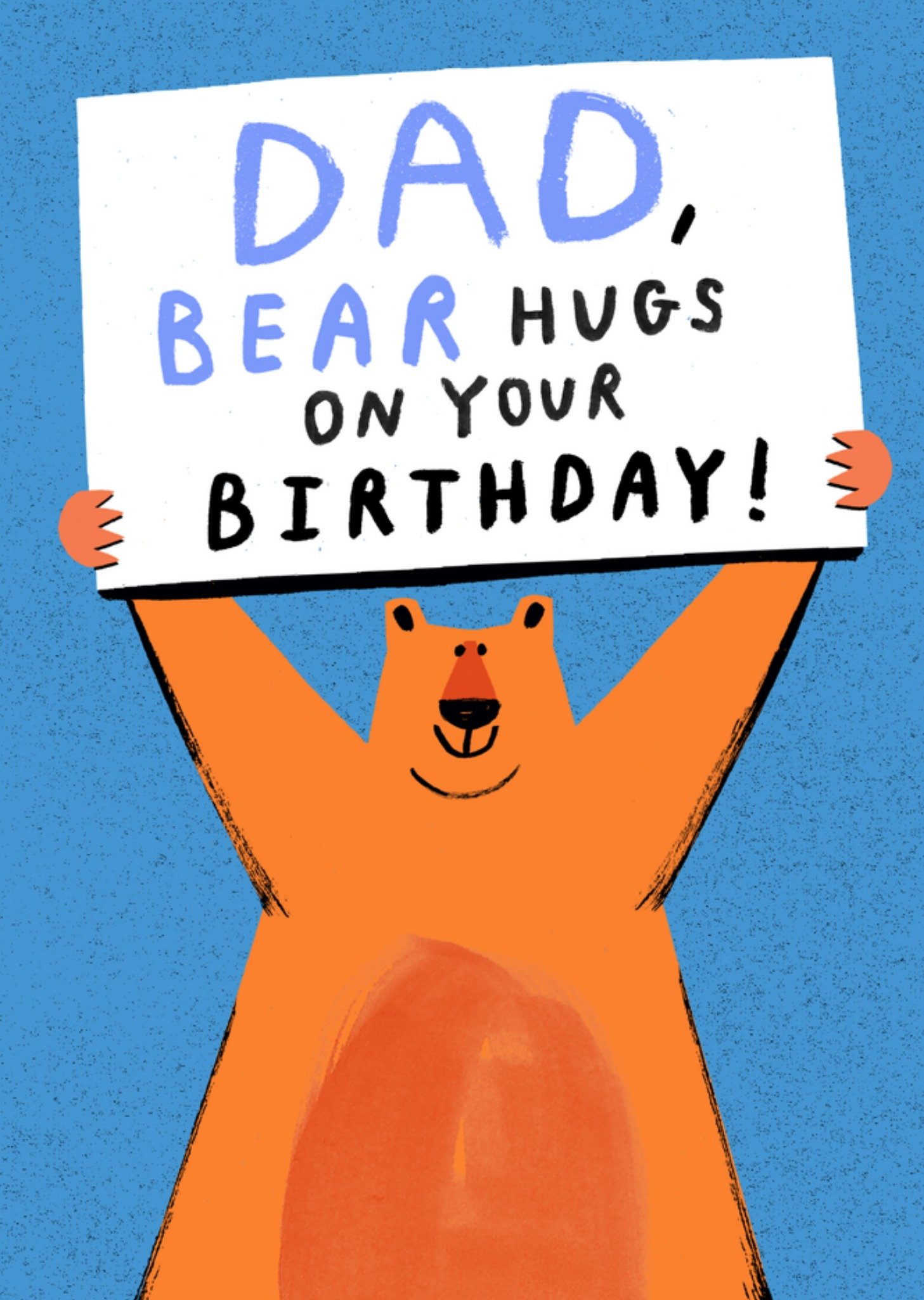 Moonpig Dad Bear Hugs On Your Birthday Illustrated Card