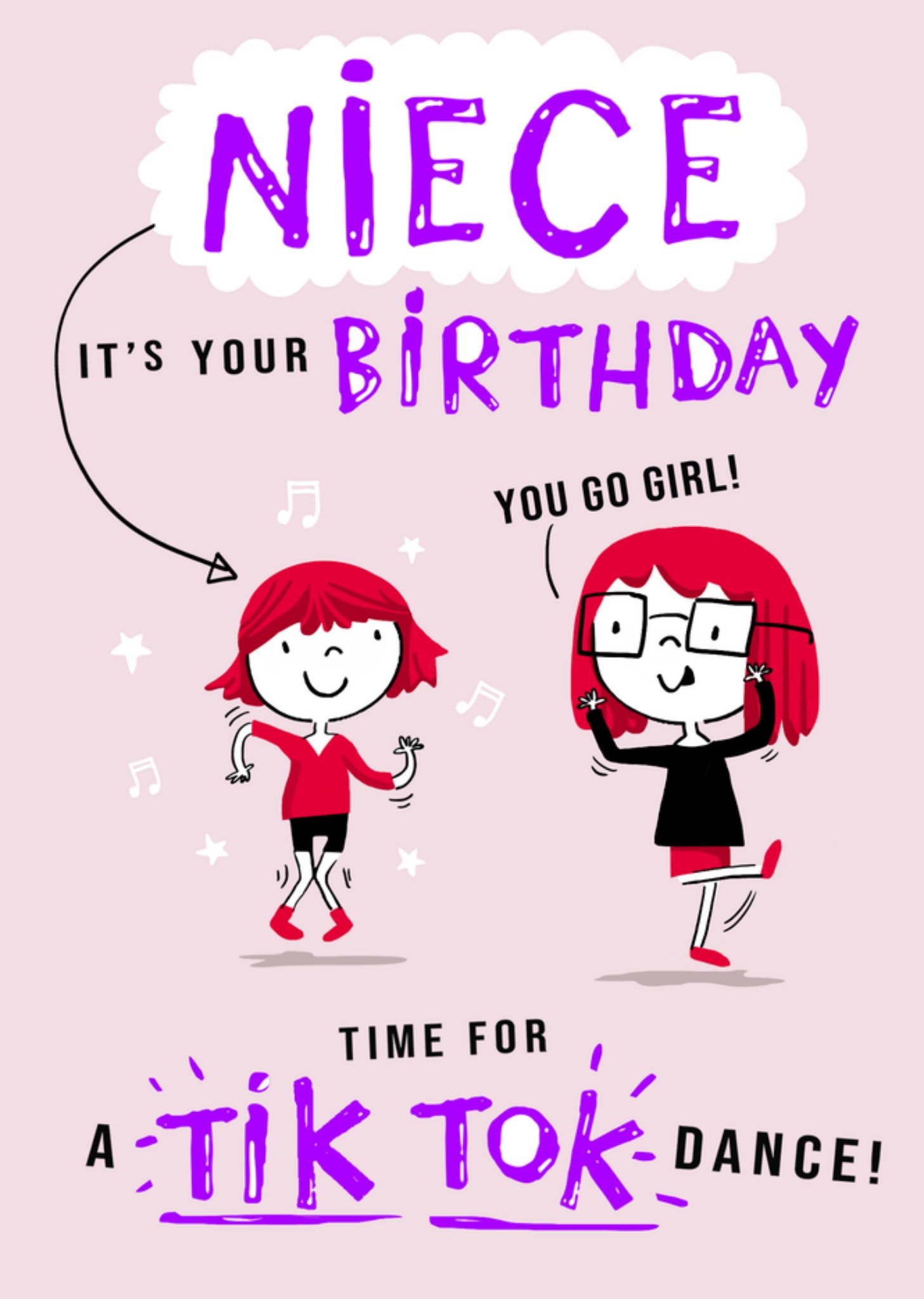 Moonpig Niece Time For A Tik Tok Dance Birthday Card