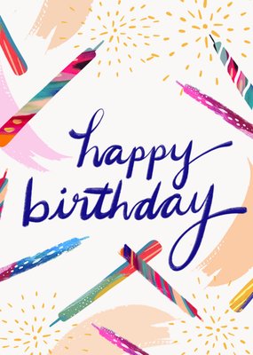 Happy Birthday Candles Card