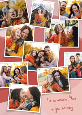 For My Amazing Mum Photo Upload Birthday Card
