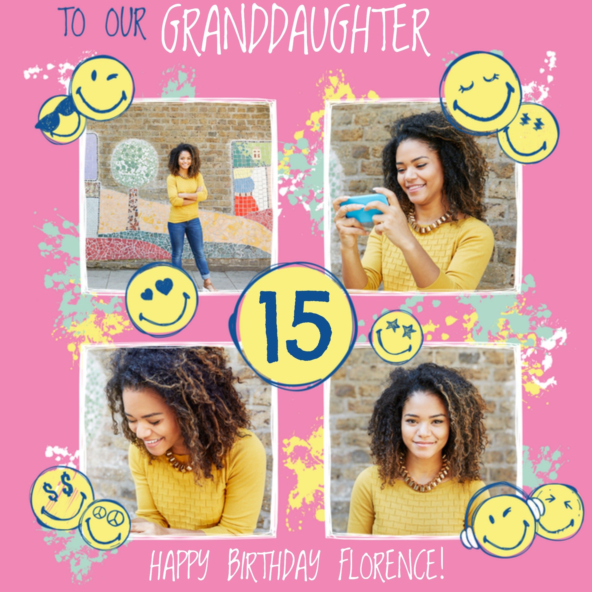 Moonpig SmileyworldÃ¢Â® Photo Upload Birthday Card