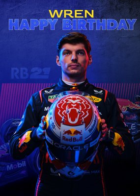Red Bull Racing Happy Birthday Card