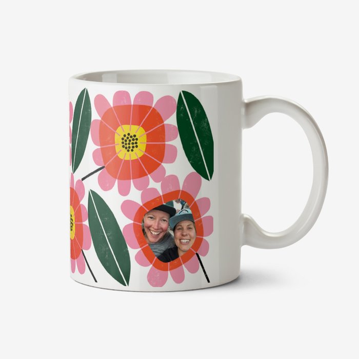 Kate Smith Co. Floral Pattern Photo Upload Mug