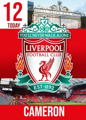 Liverpool FC Birthday Card