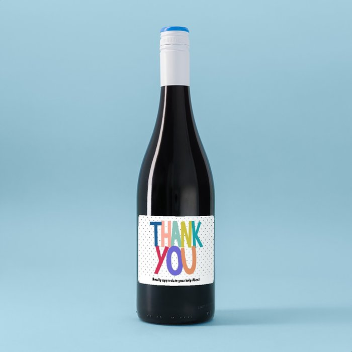 Virgin Wines Personalised Thank You Merlot 75cl