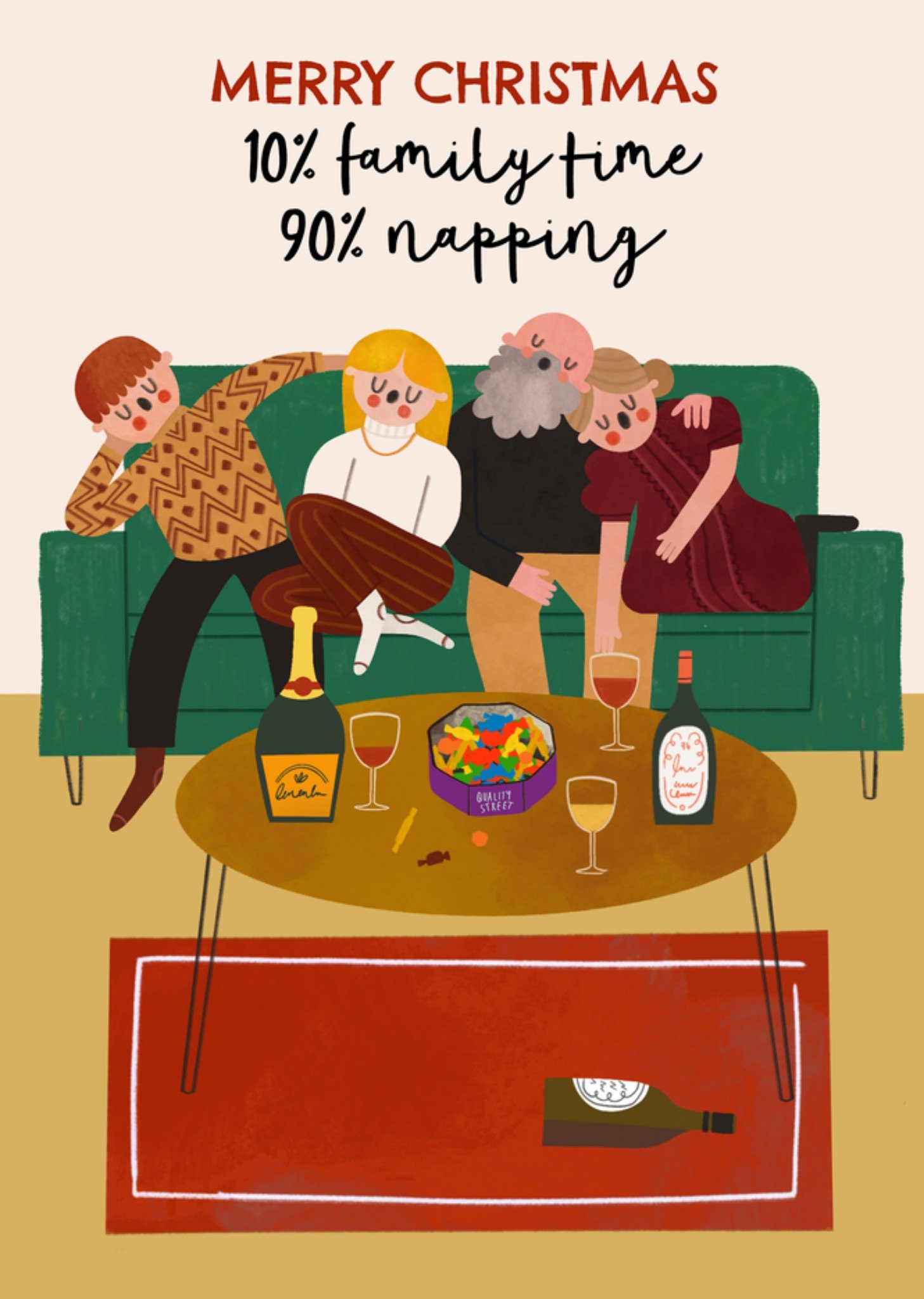 Moonpig Family Time Christmas Card