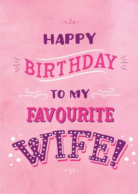 Brainbox Candy Wife Happy Birthday Card