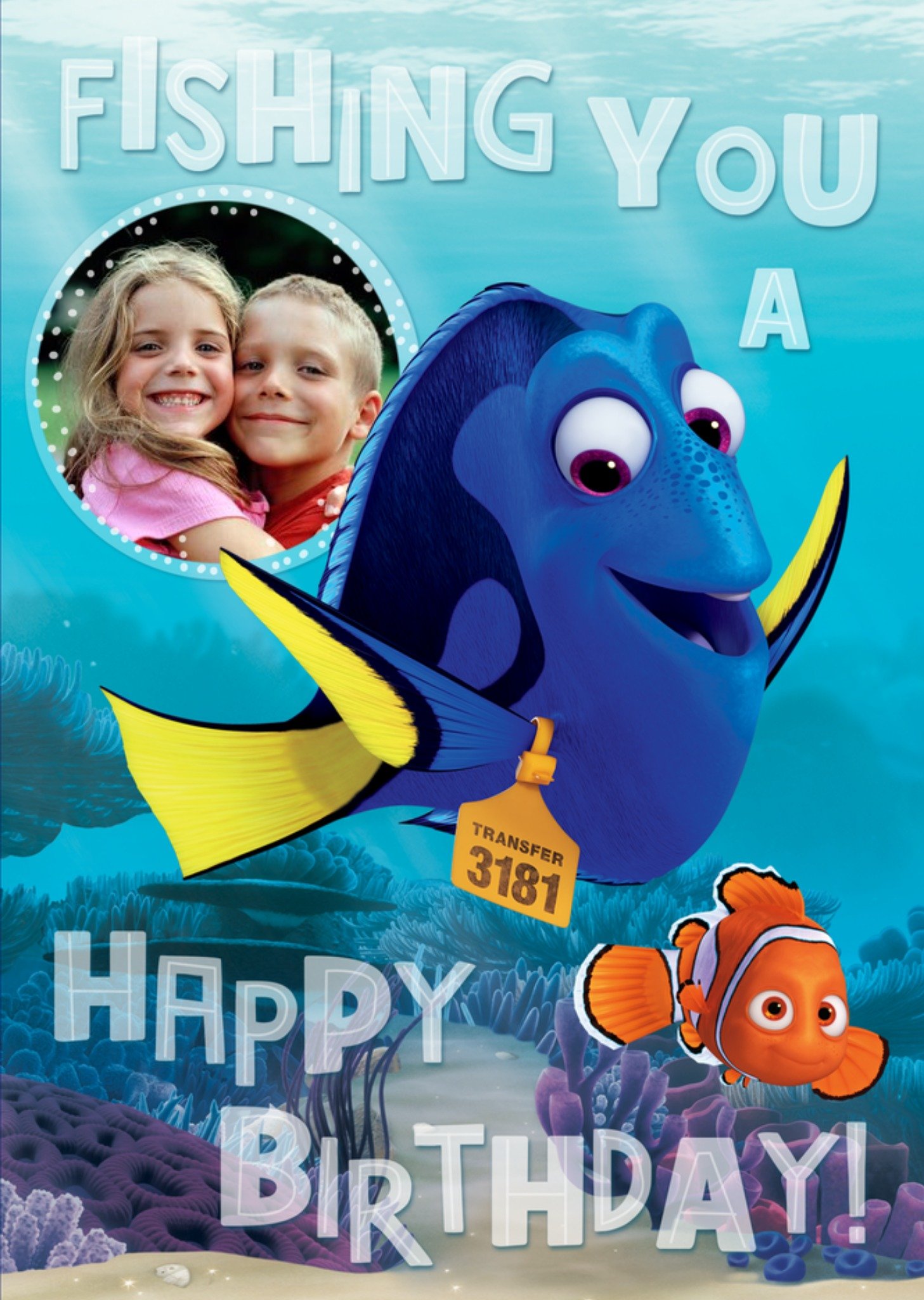 Disney Finding Dory Photo Birthday Card