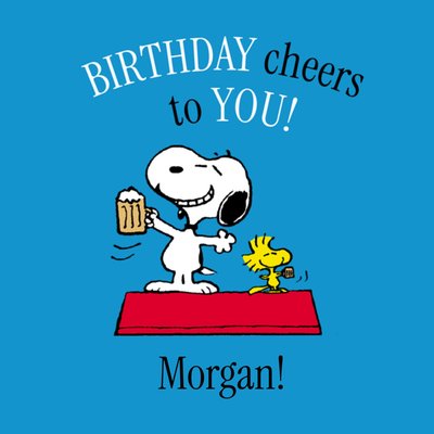 Snoopy Illustrated Birthday Cheers To You Card