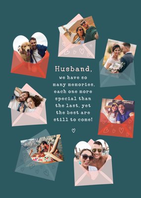 Husband So Many Memories And The Best Are Still To Come Photo Upload Card