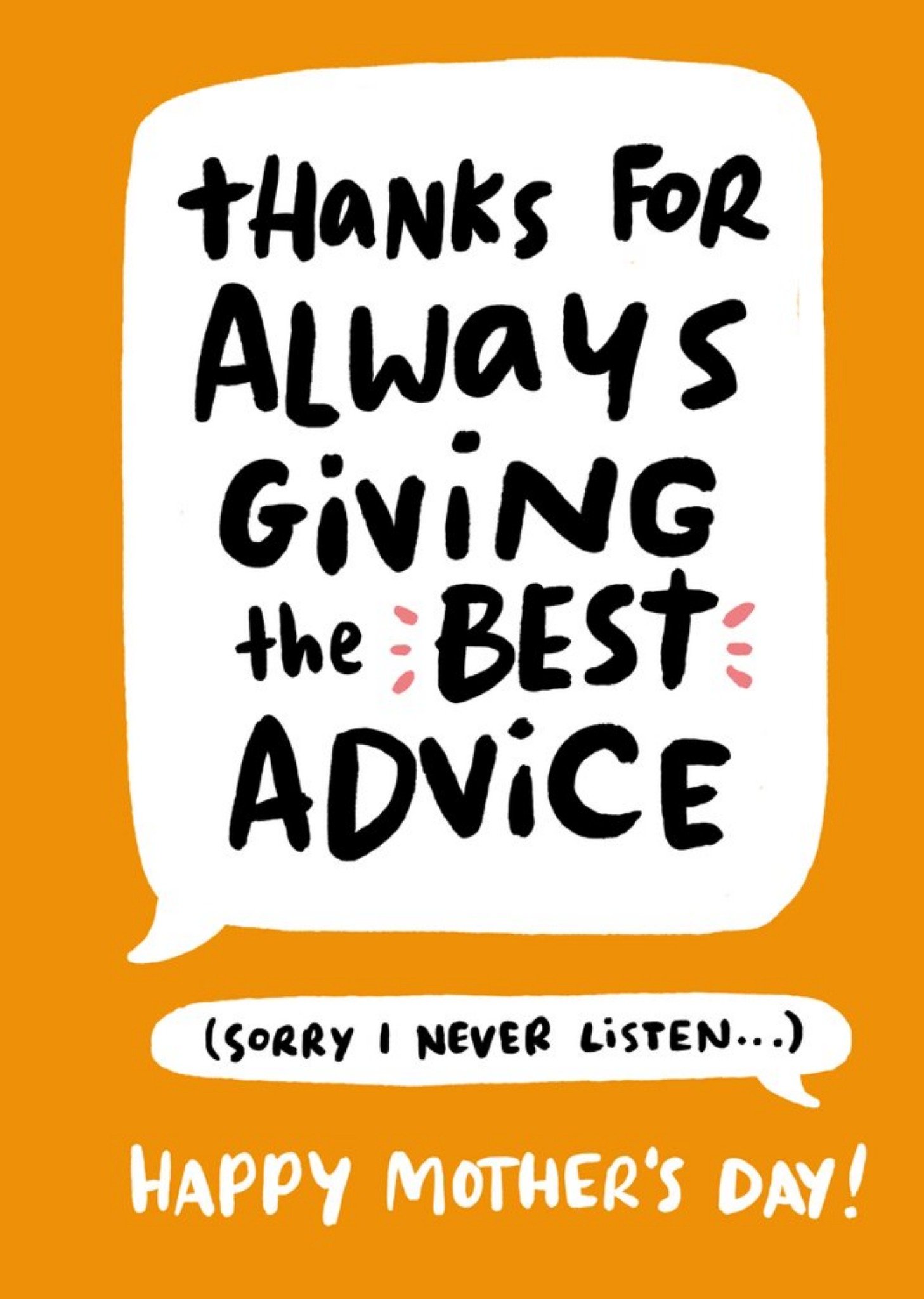 Moonpig Craic On Illustrated Typography Mother's Day Card