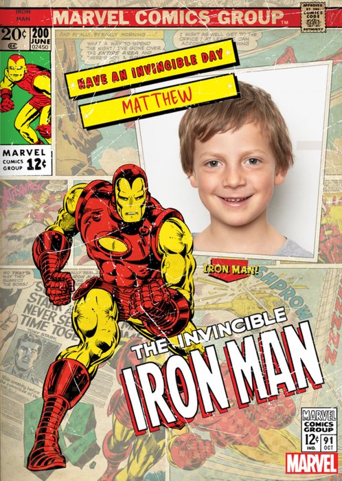 Iron Man Birthday Card