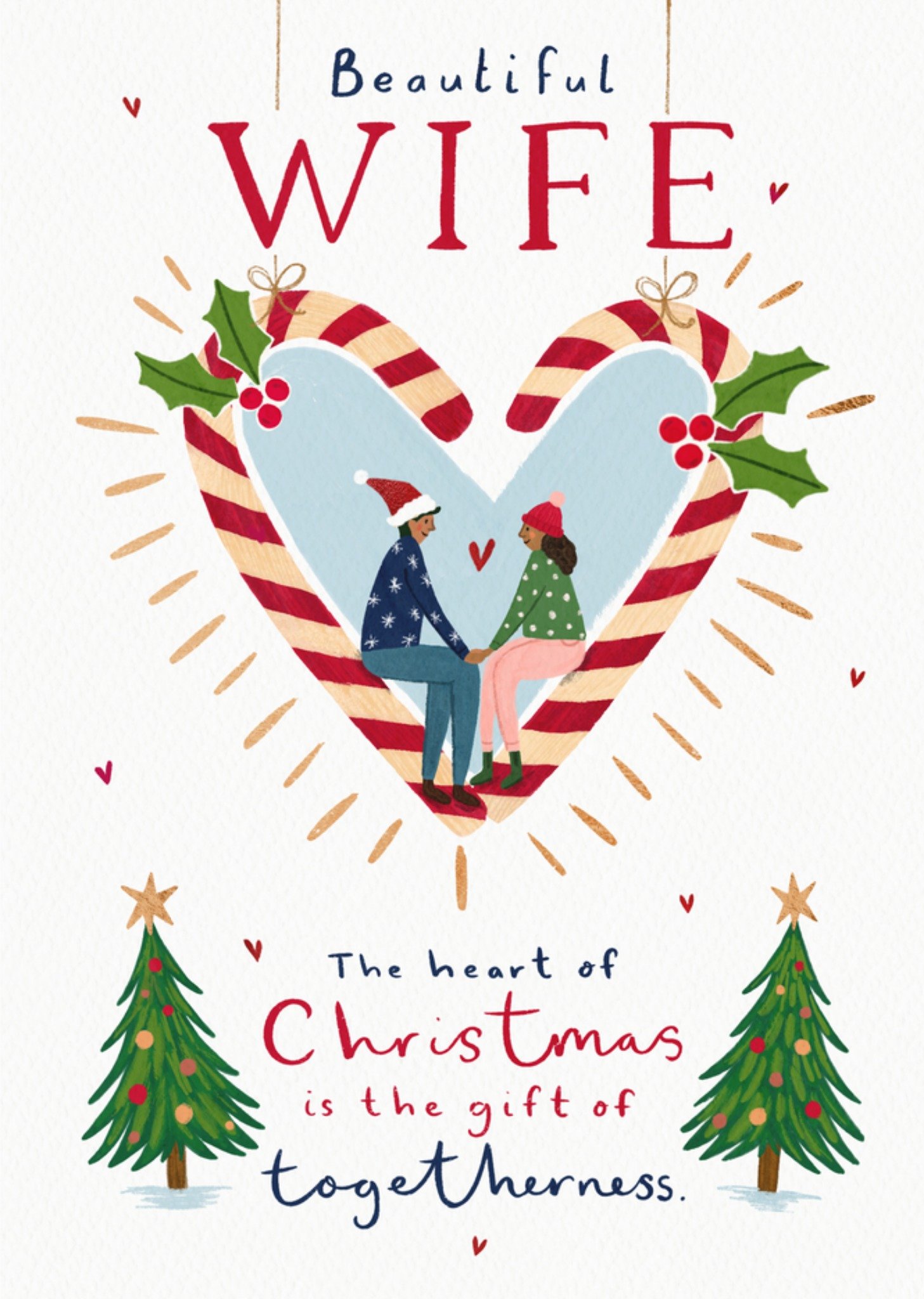 Moonpig Beautiful Wife Christmas Card