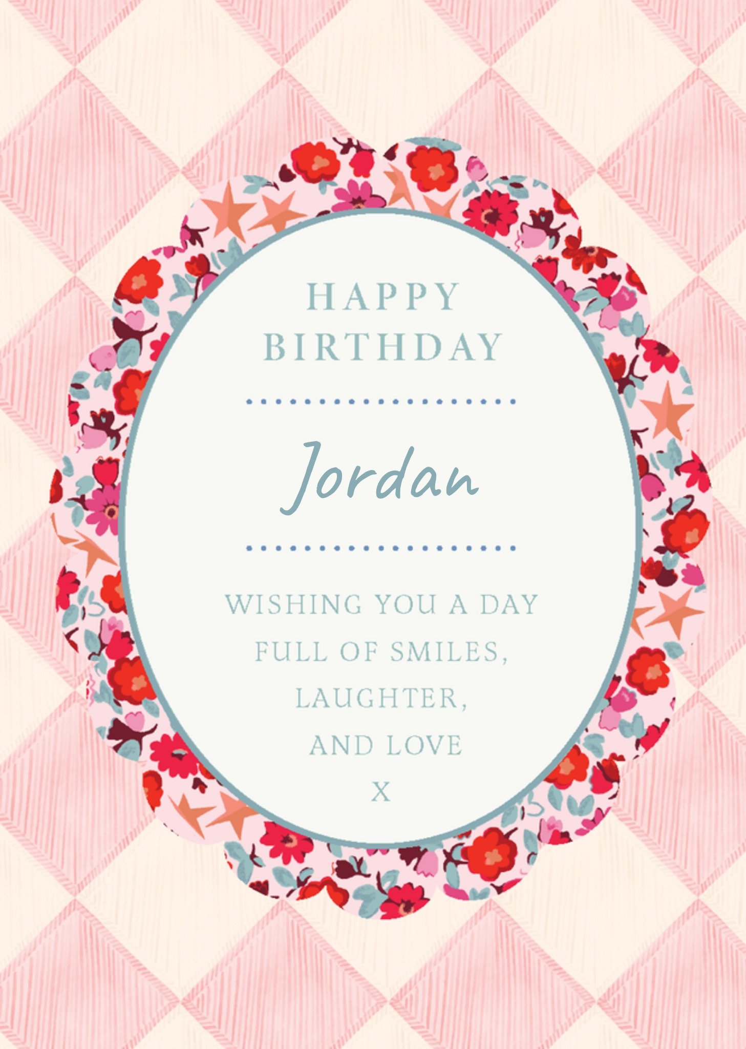 Cath Kidston Wishing You A Day Full Of Smiles Laughter And Love Card