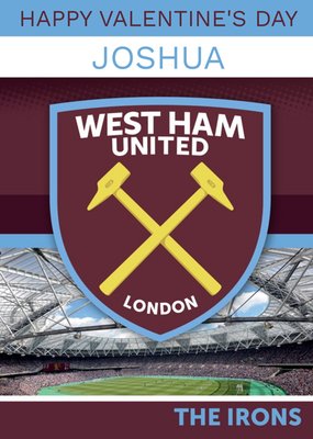 West Ham United Valentine's Day Card