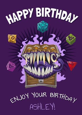 Dungeons And Dragons Birthday Card