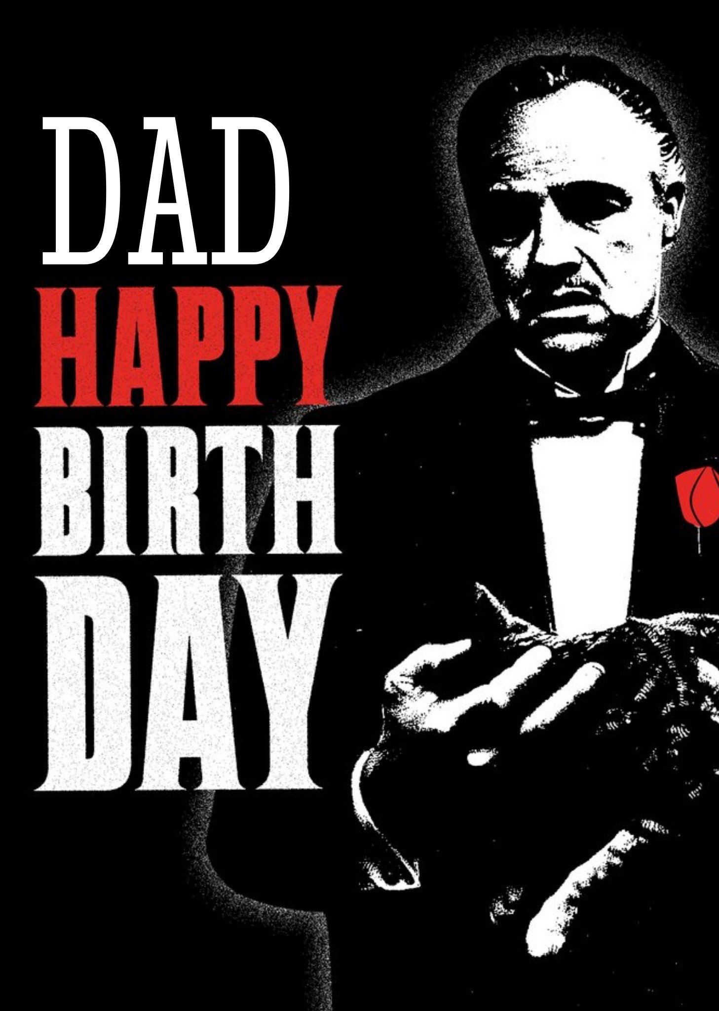 Other The Godfather Dad Happy Birthday Card