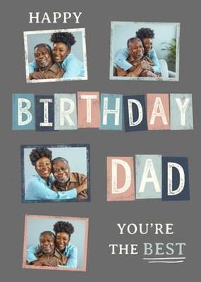 You're The Best Dad Photo Upload Birthday Card