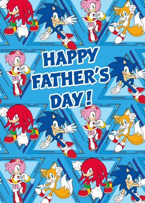 Sega Sonic Characters Father's Day Card