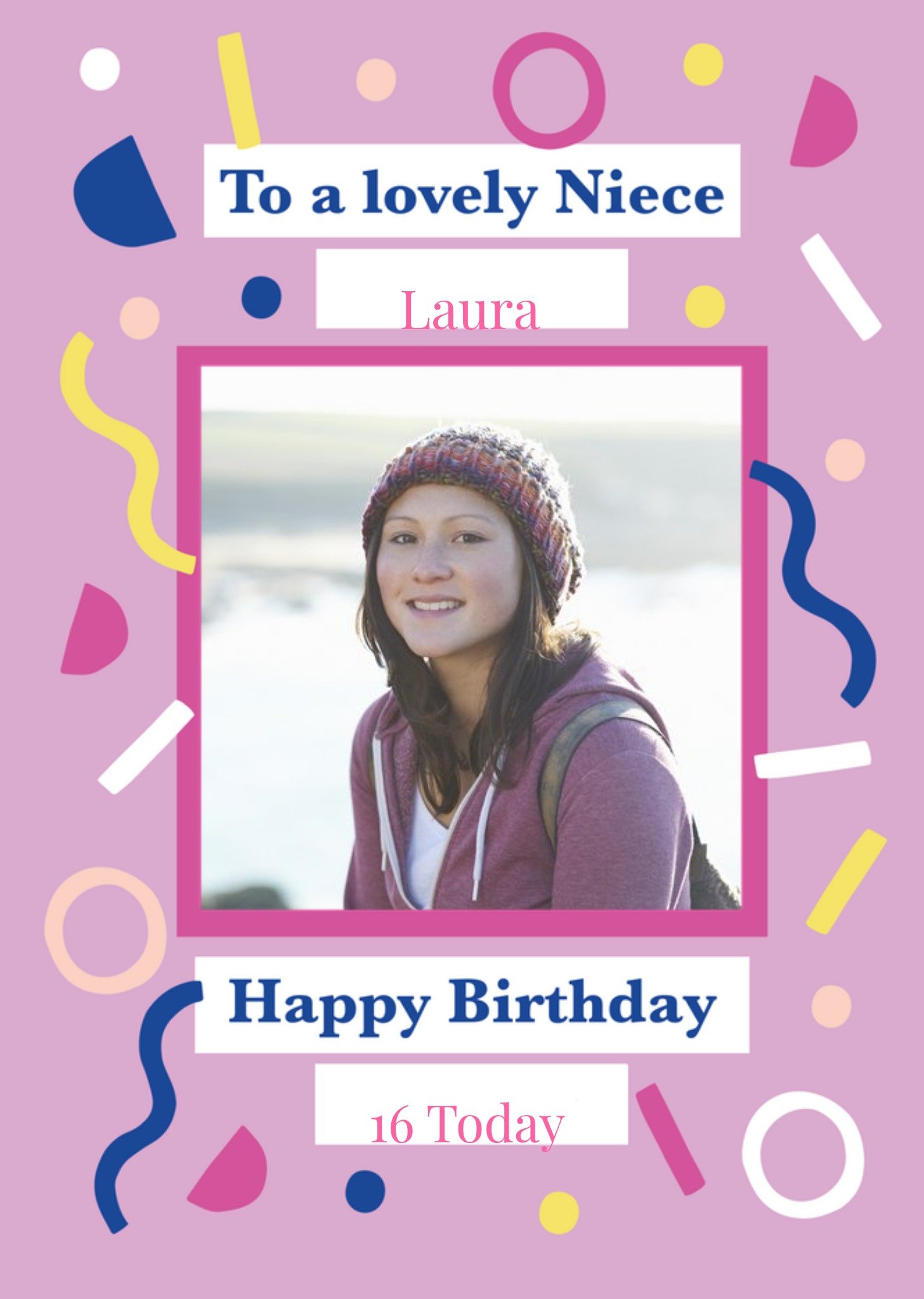 Moonpig Helen Butler Photo Upload Fun Niece Birthday Card