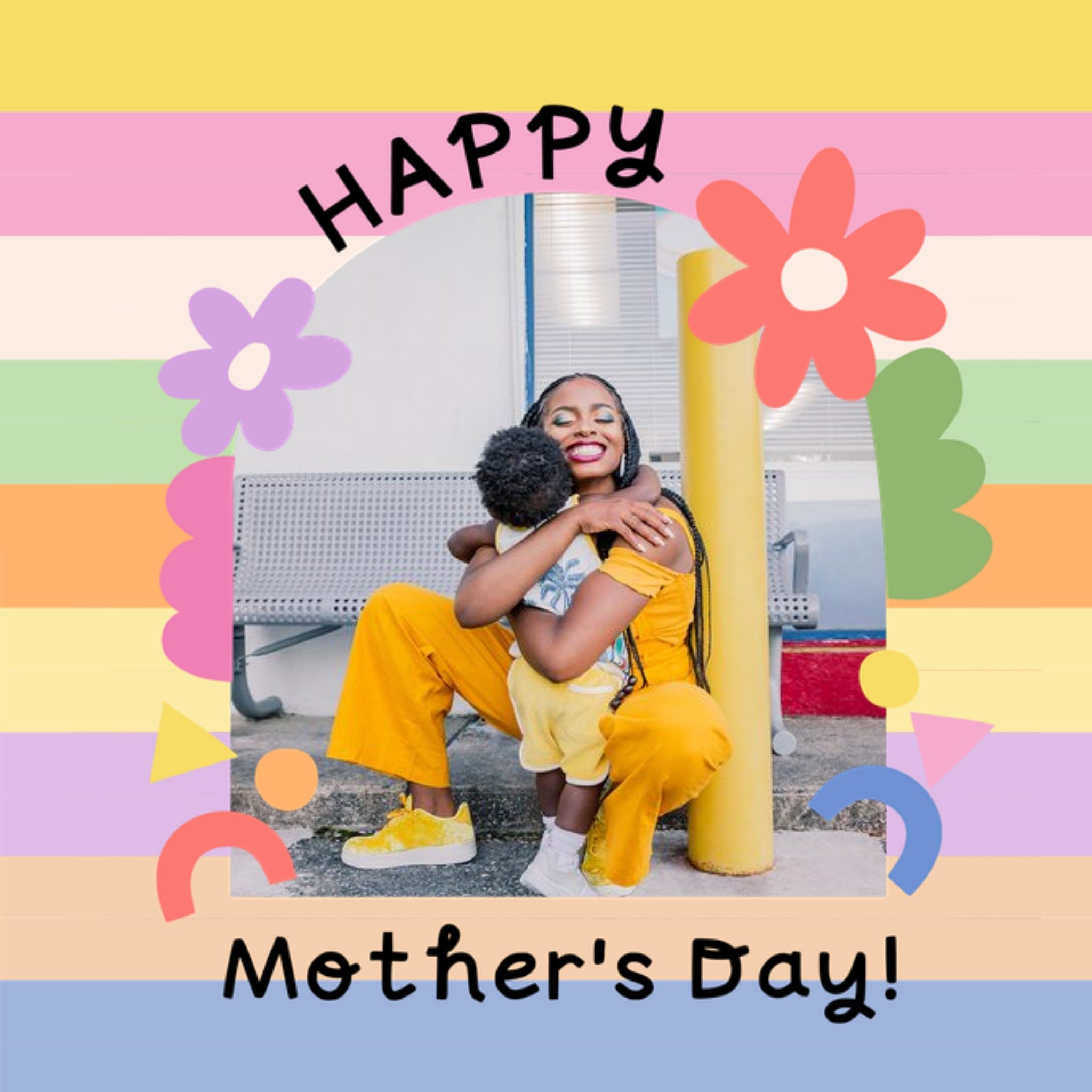 Moonpig Brook Gossen Flowers Photo Upload Mother's Day Card