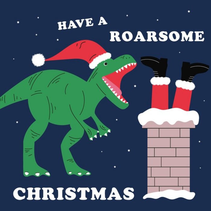 Have A Roarsome Christmas Card