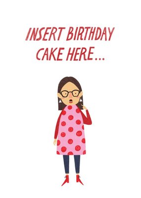 Insert Birthday Cake Card