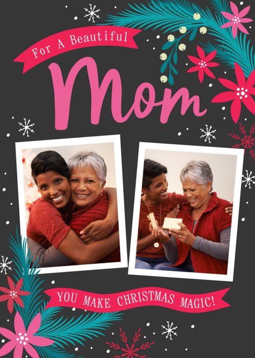 Beautiful Mom Photo Upload Christmas Card