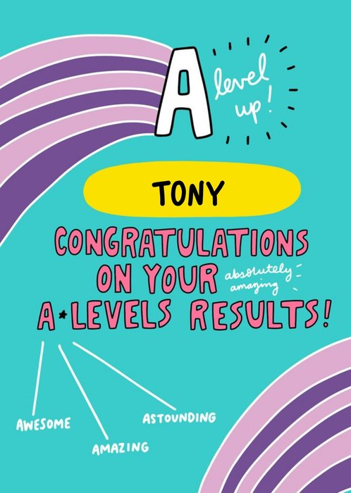 Angela Chick Bright Personalised Exams Congratulations Card