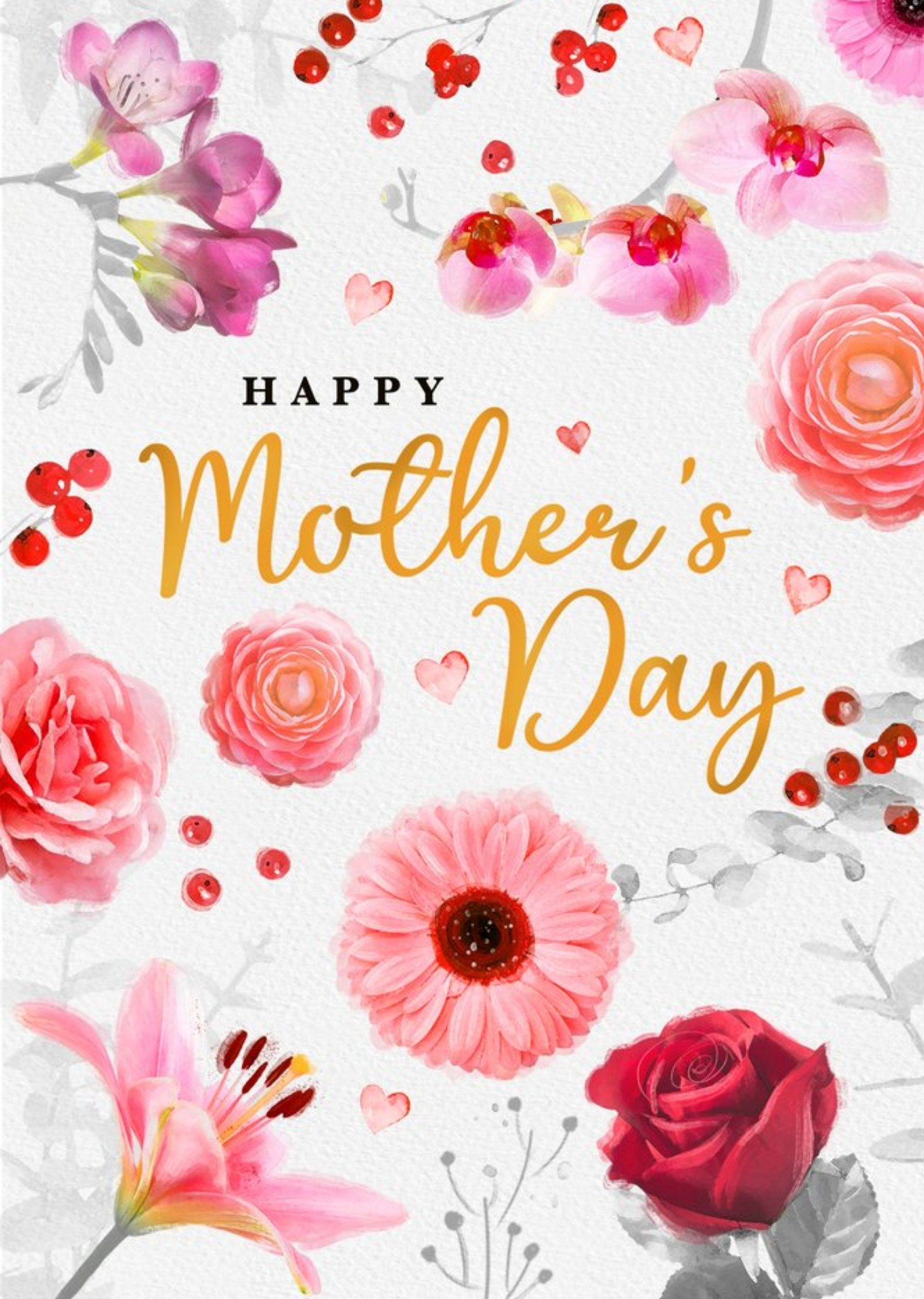 Moonpig Emma Proctor Designs You Are My Sunshine Floral Mother's Day Card