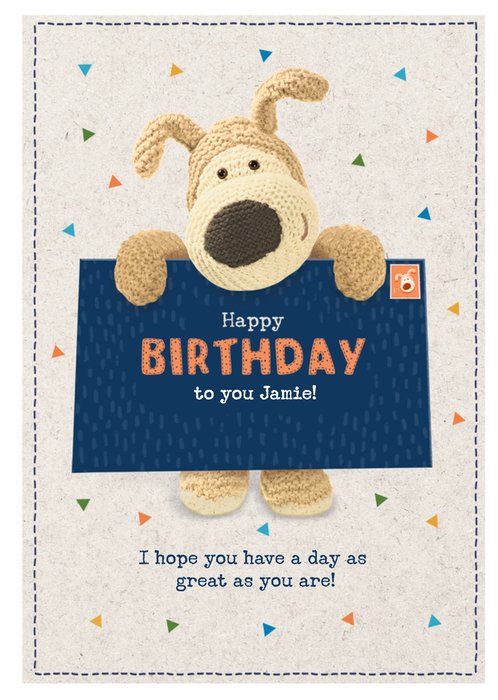 Boofle Across Birthday Card