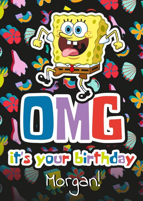 Spongebob Squarepants OMG It's Your Birthday Card