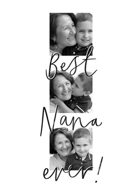 Best Nana Ever Photo Upload Card