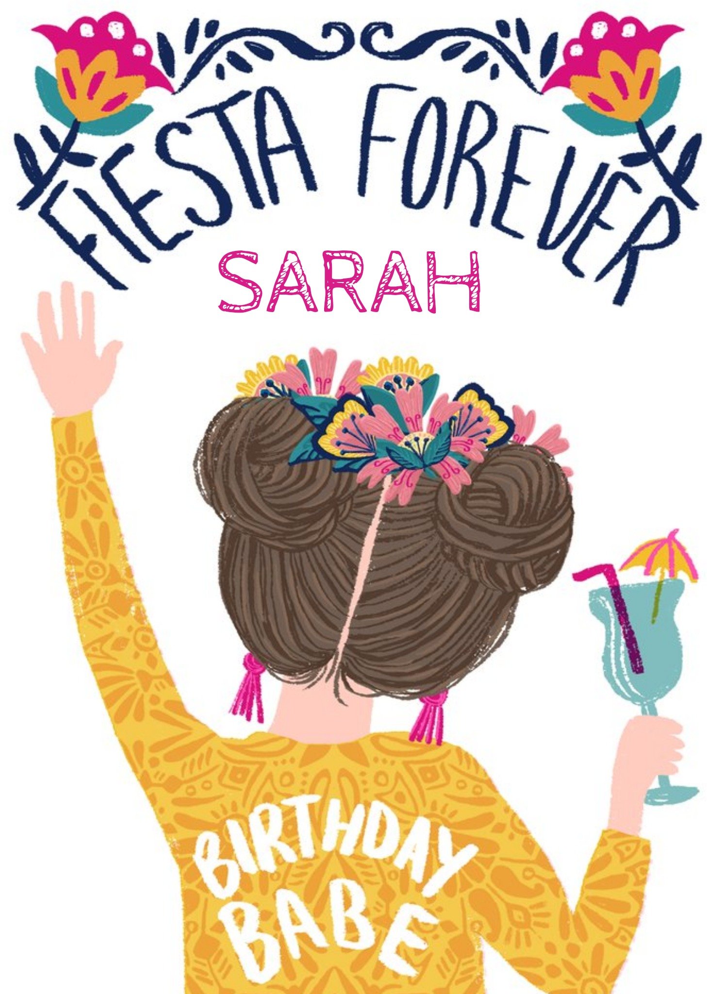 Moonpig Birthday Card - Fiesta Forever