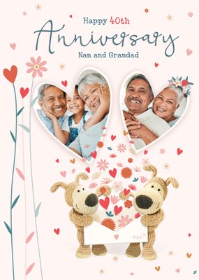 Boofle Nan And Grandad Photo Upload Anniversary Card