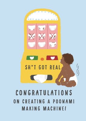 Heinz Poonami Making Machine New Baby Card