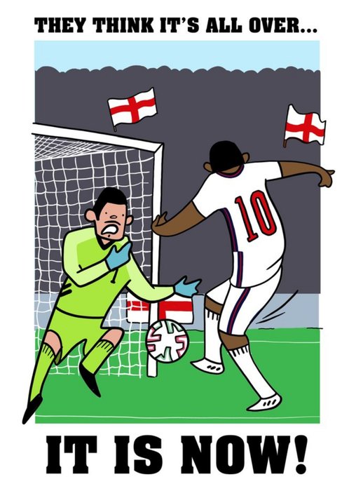 England Footballer They Think It's All Over Birthday Card