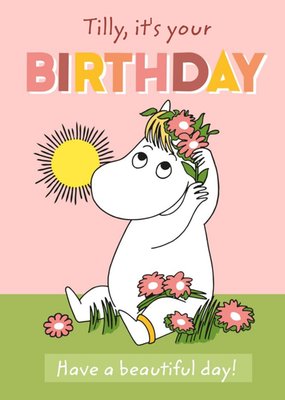 Cute Moomin Beautiful Day Birthday Card