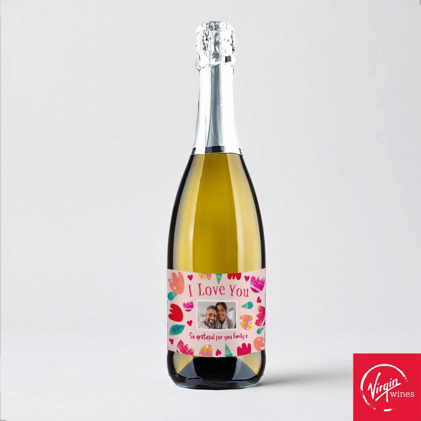 Virgin Wines Personalised I Love You Prosecco 75Cl Alcohol
