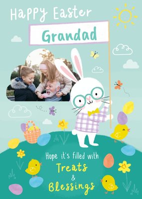 Millicent Venton Happy Easter Grandad Hope It's Filled With Treats And Blessings Photo Upload Easter Card