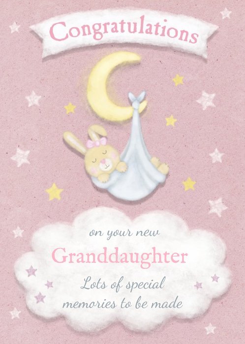 New Granddaughter Congratulations Postcard