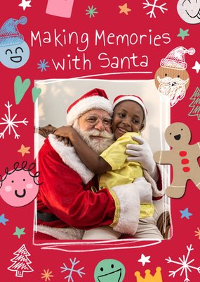 Making Memories With Santa Photo Upload Christmas Card