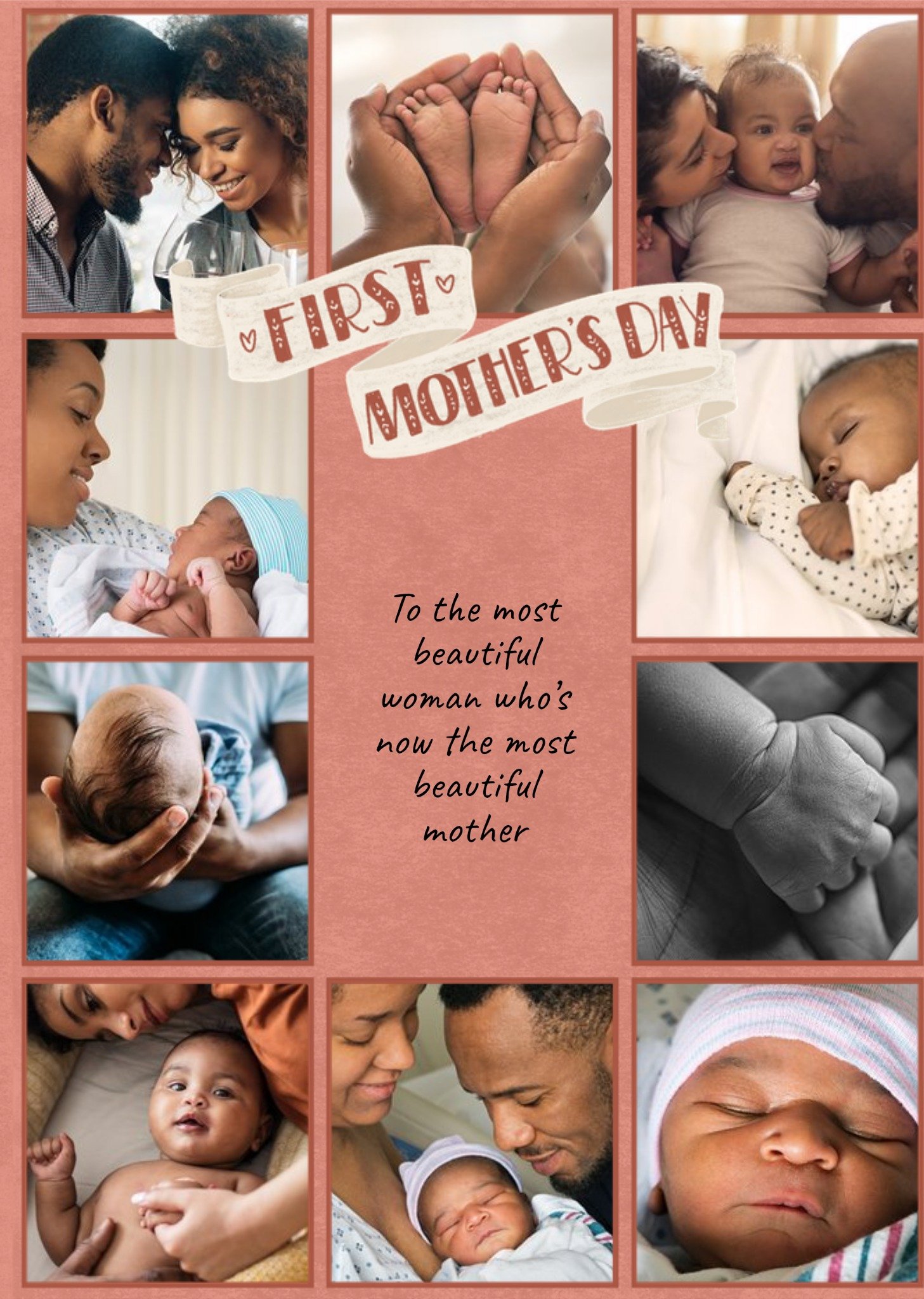 Moonpig Banner Photo Upload Mother's Day Card