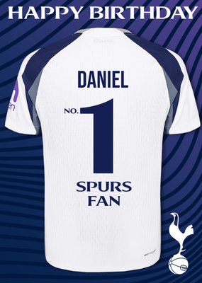 Tottenham Hotspur FC Number 1 Fan Birthday Card