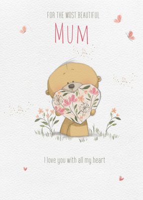 Cute Uddle For The Most Beautiful Mum Birthday Card