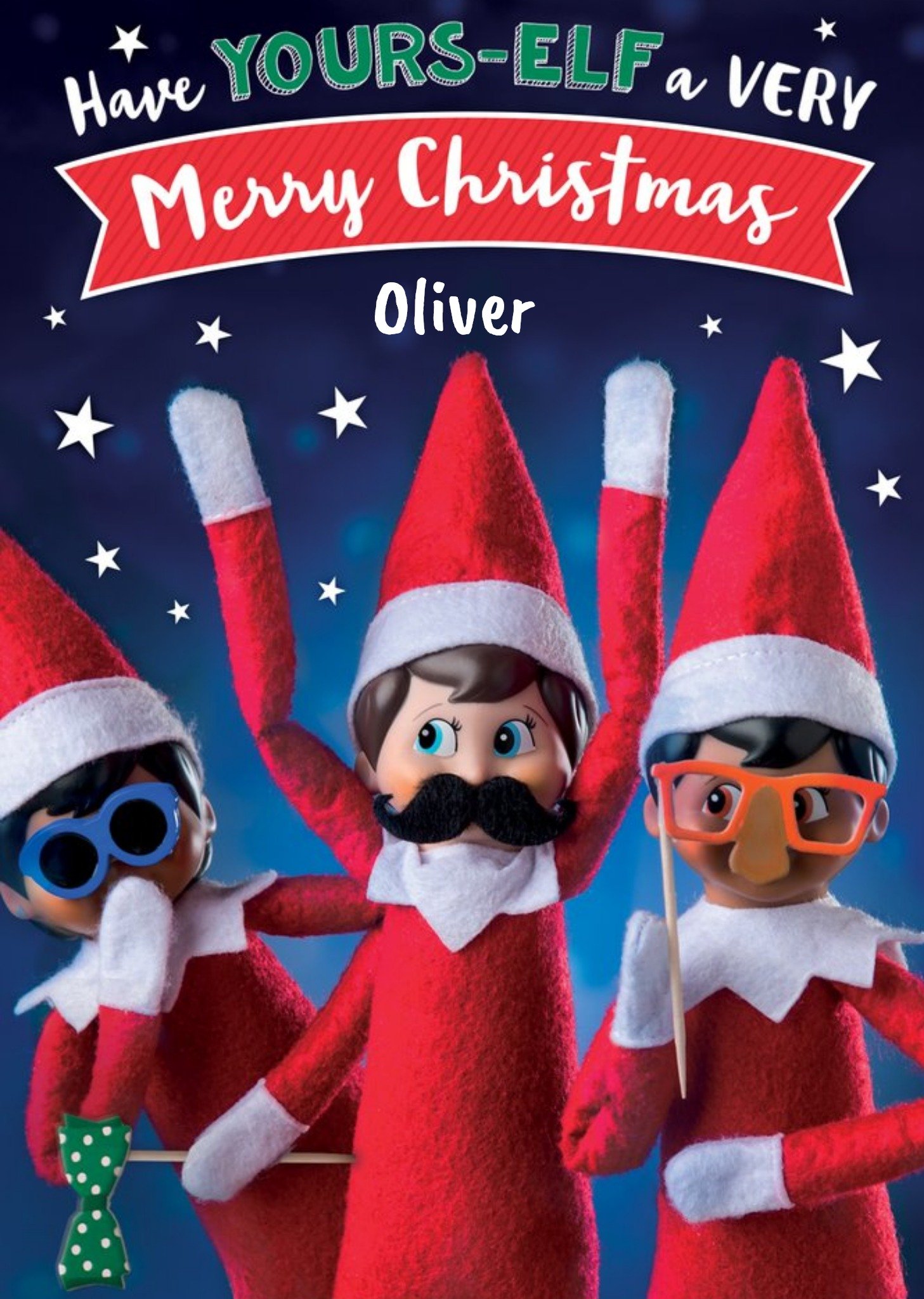 Moonpig Elf On The Shelf Your-Elf A Merry Christmas Card